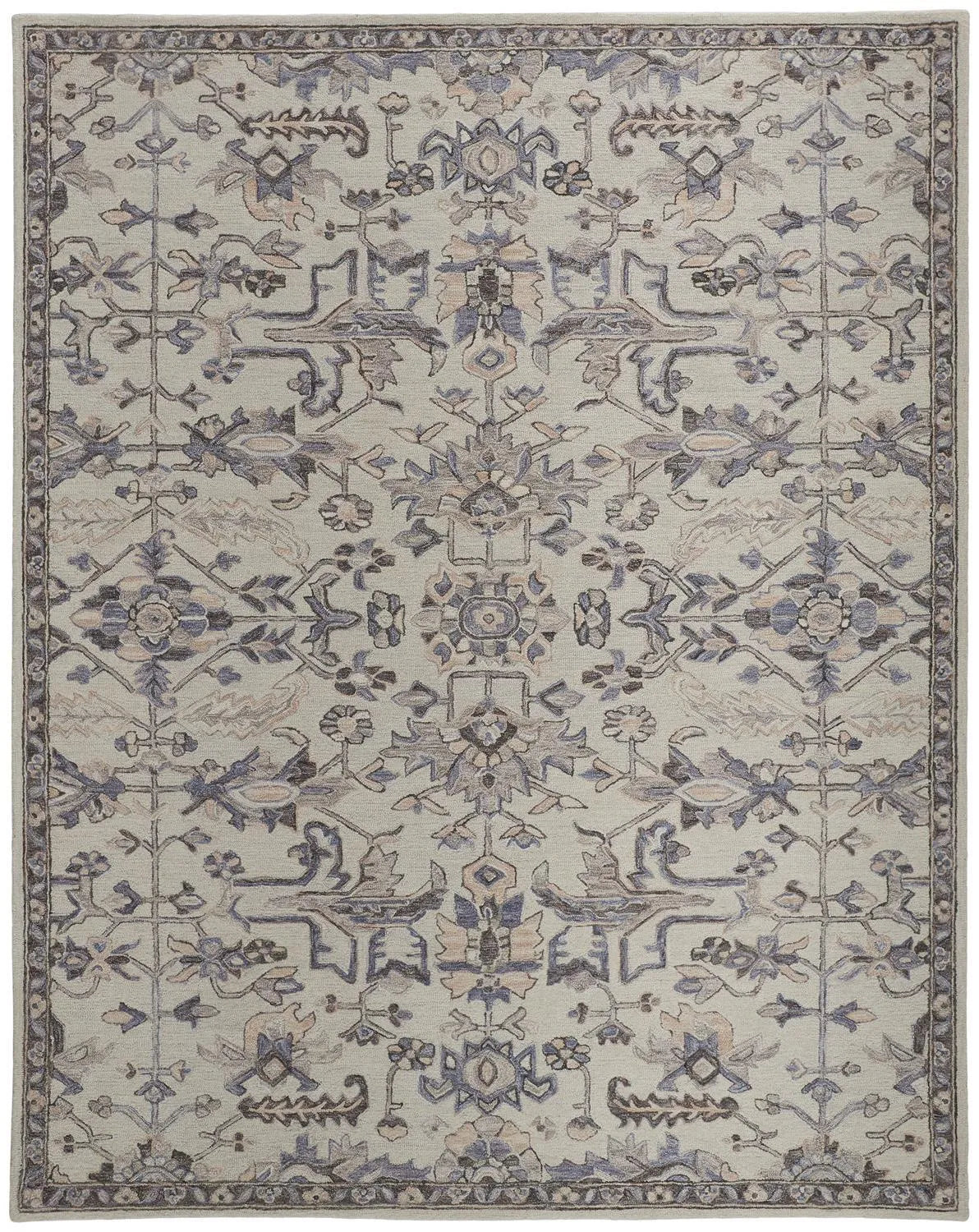 Fallon 8838F Gray/Blue Rug - Rug & Home