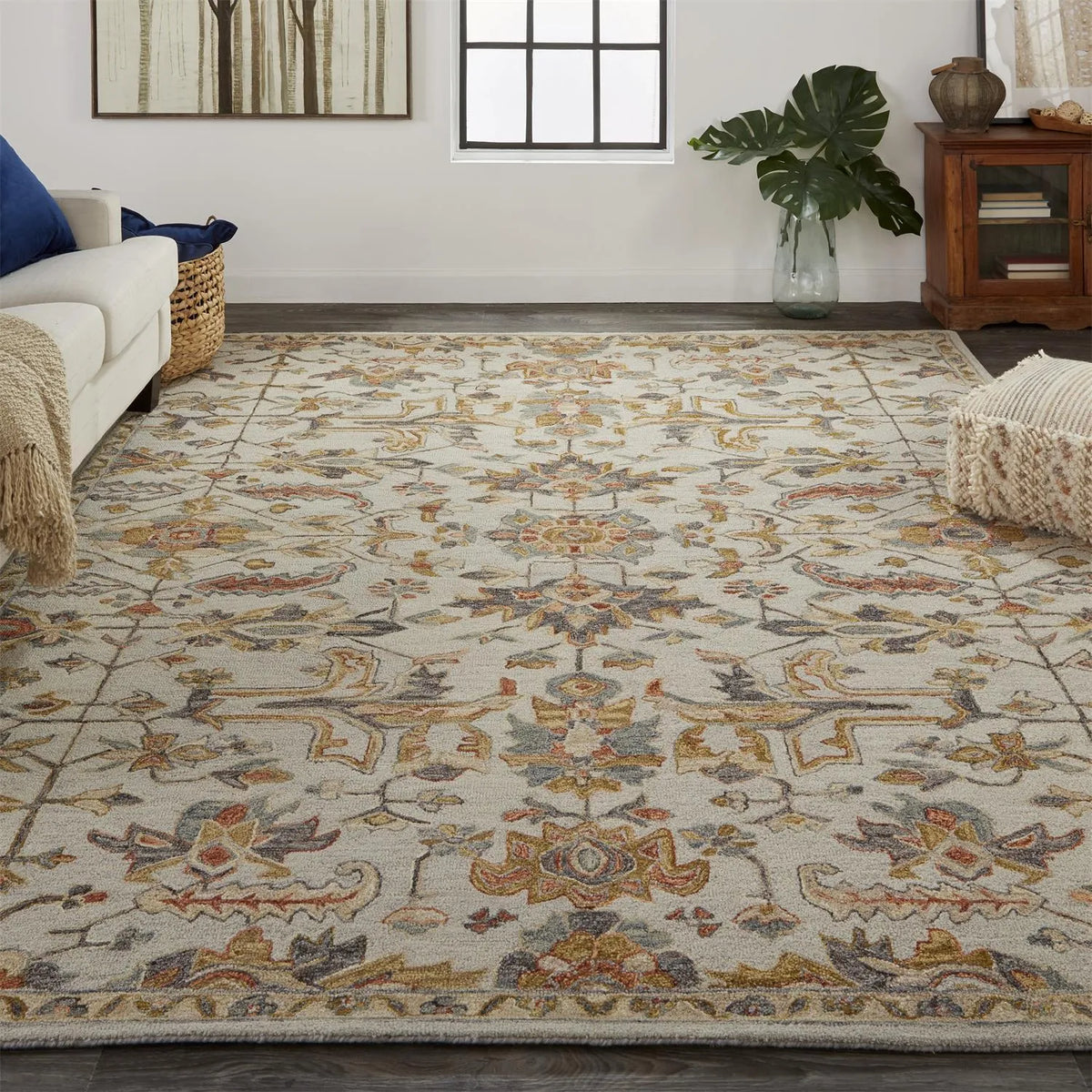 Fallon 8838F Gray/Gold Rug - Rug & Home