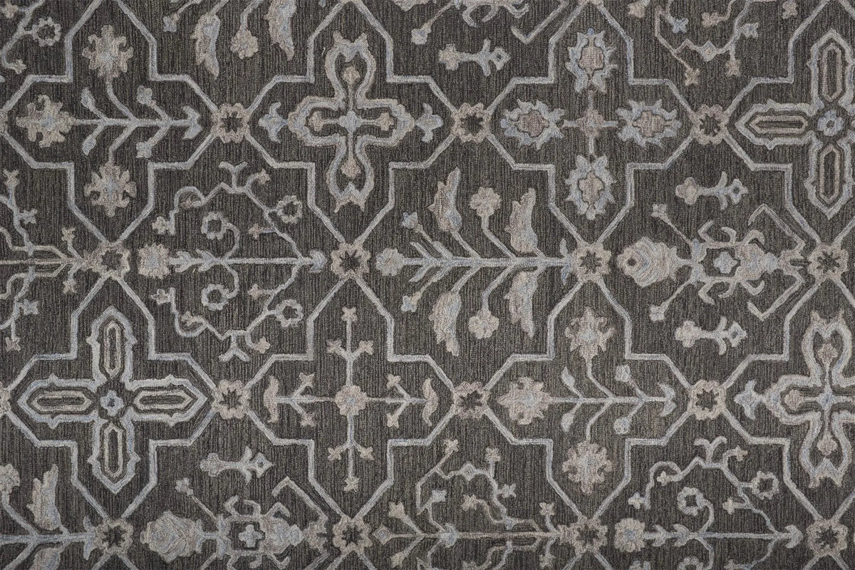 Fallon 8839F Gray/Black Rug - Rug & Home