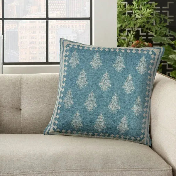 Fantasy 04716BLB Bristal Blue Pillow - Rug & Home