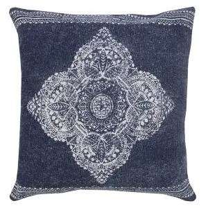 Fantasy 07805DBL Dark Blue Pillow - Rug & Home