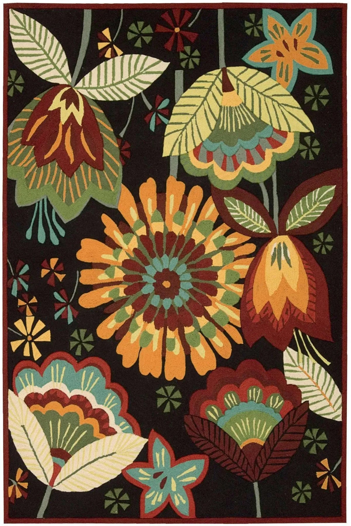 Fantasy FA12 Black Rug