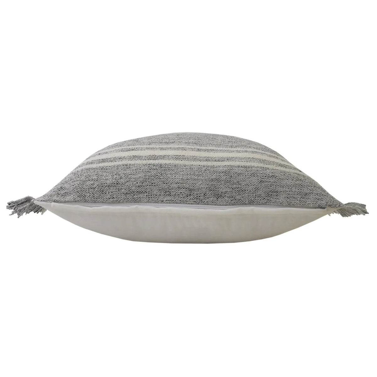 Farmhouse Stripe Lr07598 Gray/White Pillow