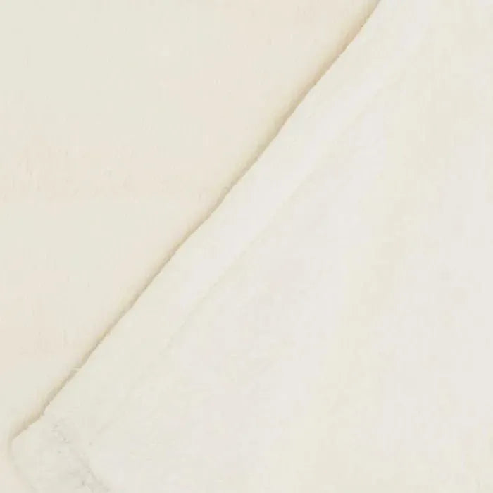 Faux Fur AP102 Ivory Throw Blanket