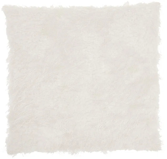 Faux Fur L0296 White Pillow - Rug & Home