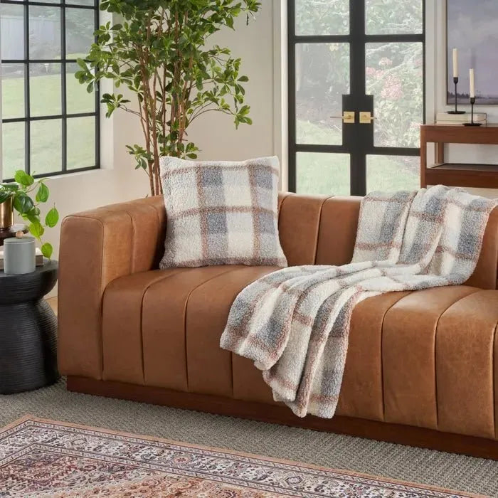 Faux Fur RD320 Blue Pillow