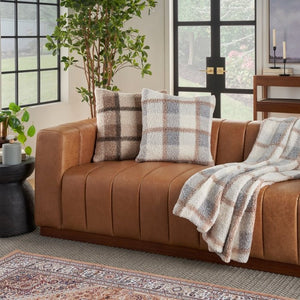 Faux Fur RD320 Brown Pillow - Rug & Home