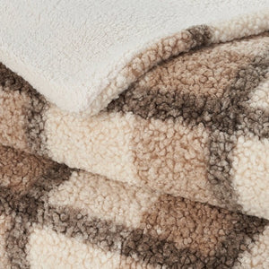 Faux Fur RD320 Brown Throw Blanket - Rug & Home