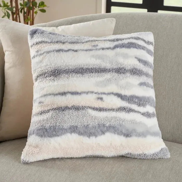 Faux Fur RD520 Blue Pillow