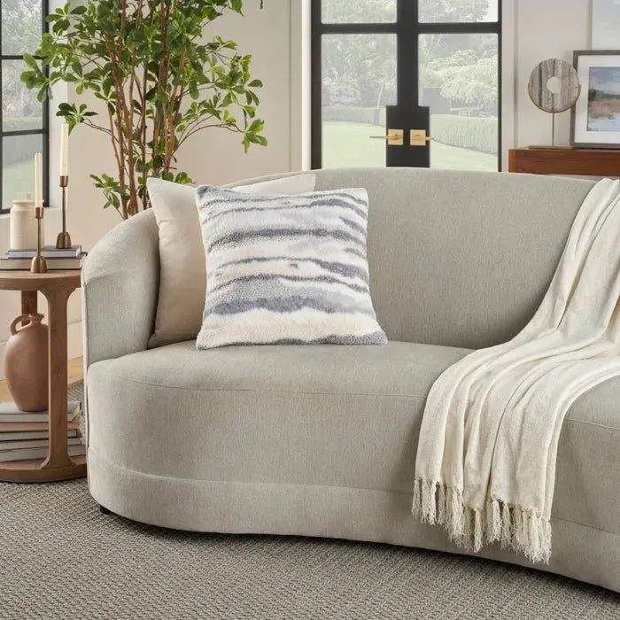 Faux Fur RD520 Blue Pillow