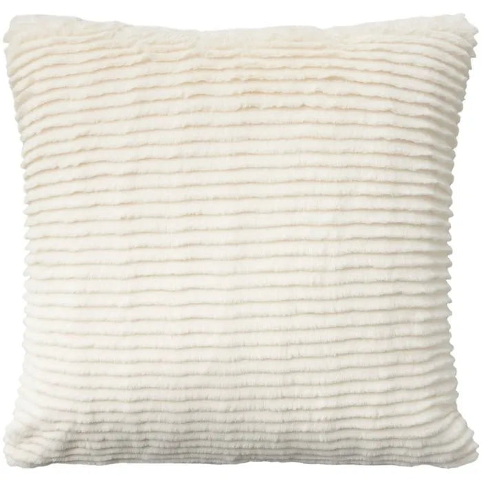 Faux Fur RD639 Ivory Pillow - Rug & Home