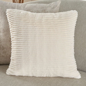 Faux Fur RD639 Ivory Pillow - Rug & Home