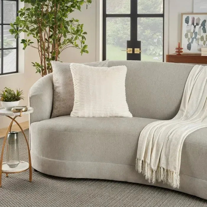 Faux Fur RD639 Ivory Pillow