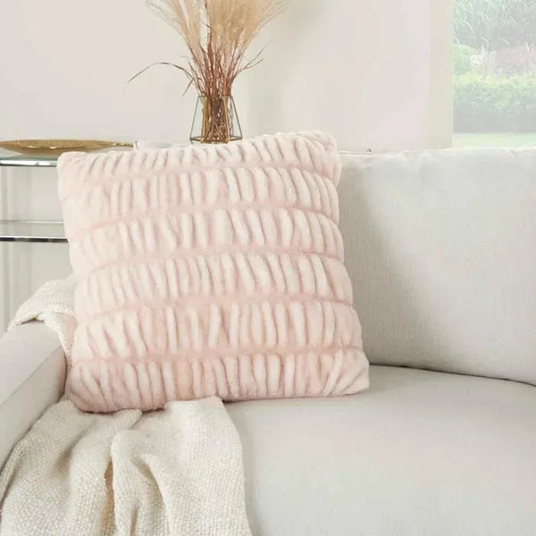 Blush pillows hot sale fur