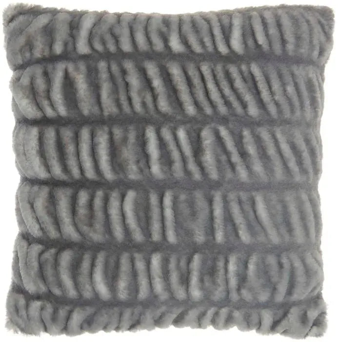 Faux Fur SN101 Charcoal Pillow