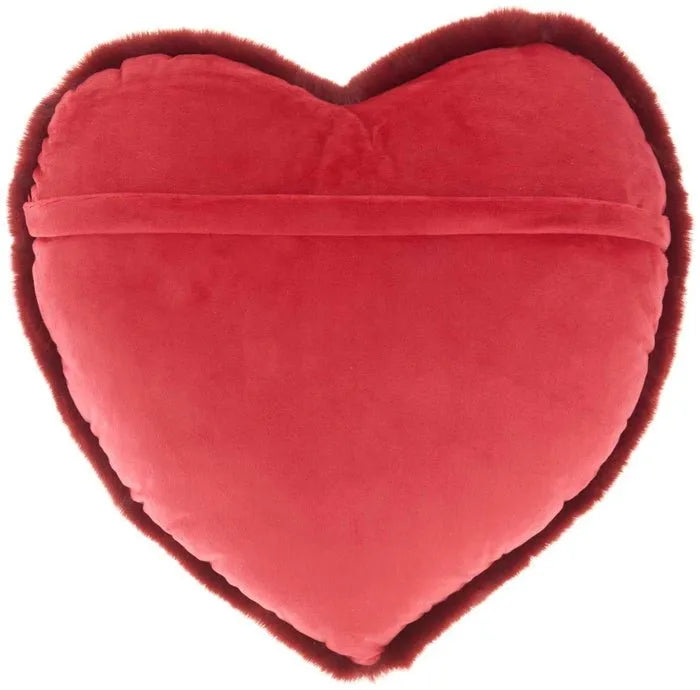 Faux Fur SN103 Deep Red Pillow - Rug & Home