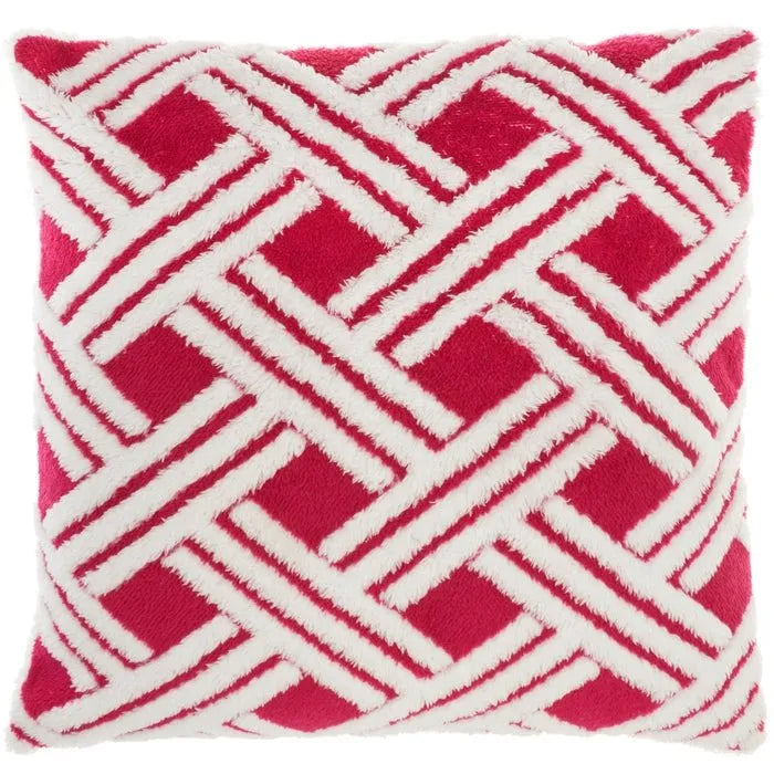 Faux Fur TL901 Hot Pink Pillow - Rug & Home