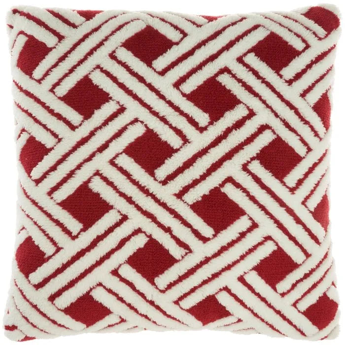 Faux Fur TL901 Red Pillow - Rug & Home