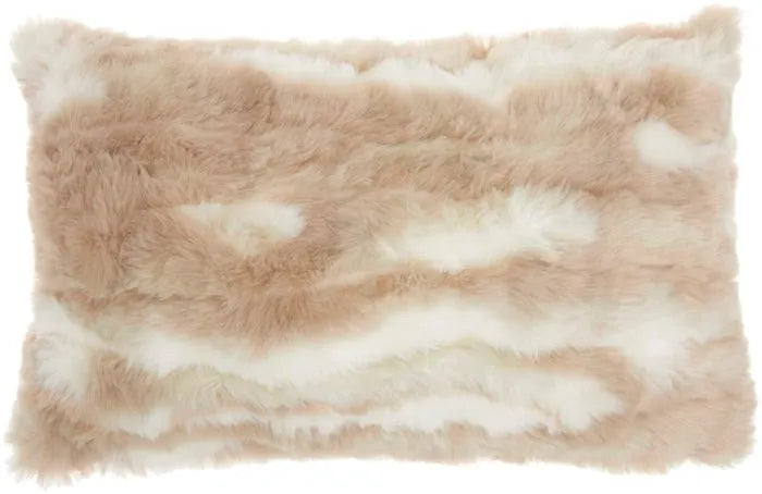 Faux Fur VV017 Beige Pillow - Rug & Home