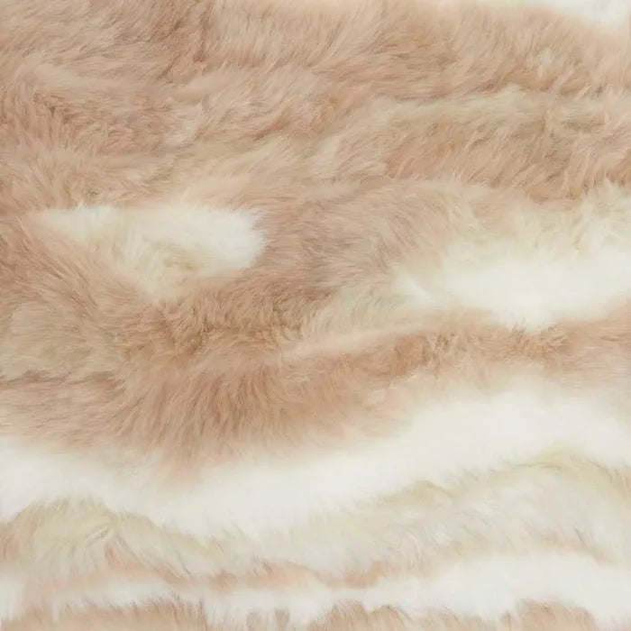 Faux Fur VV017 Beige Pillow - Rug & Home