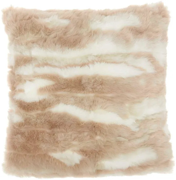 Faux Fur VV017 Beige Pillow - Rug & Home