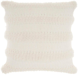 Faux Fur VV190 Ivory Pillow - Rug & Home