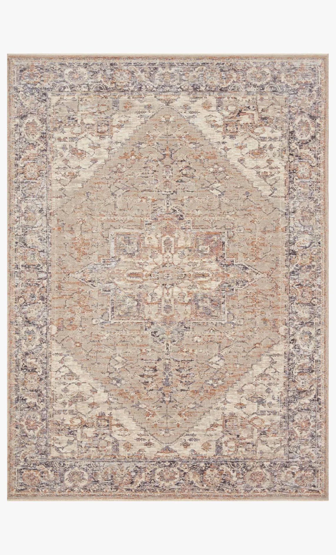 Faye Fay-01 Taupe/Denim Rug - Rug & Home