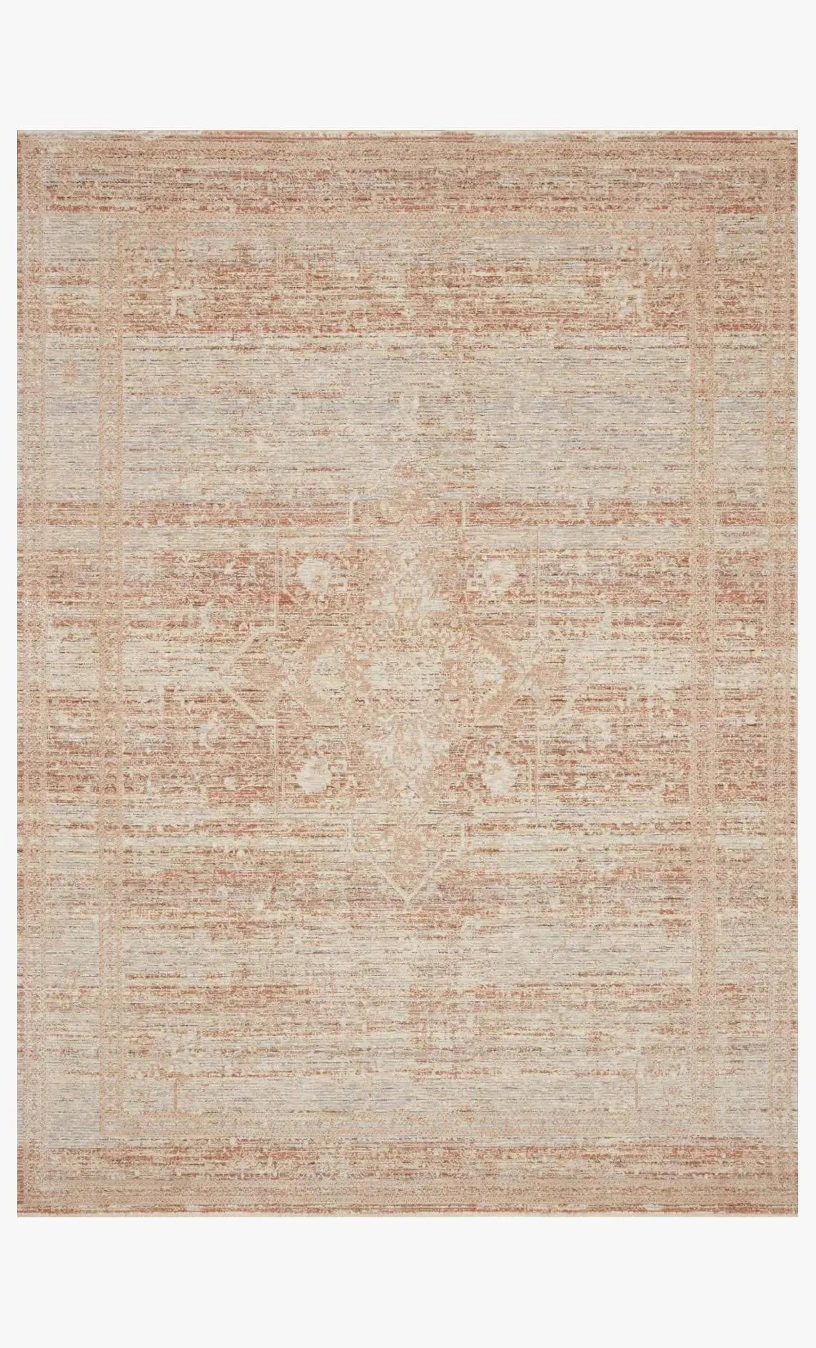 Faye Fay-08 Terracotta/Sky Rug