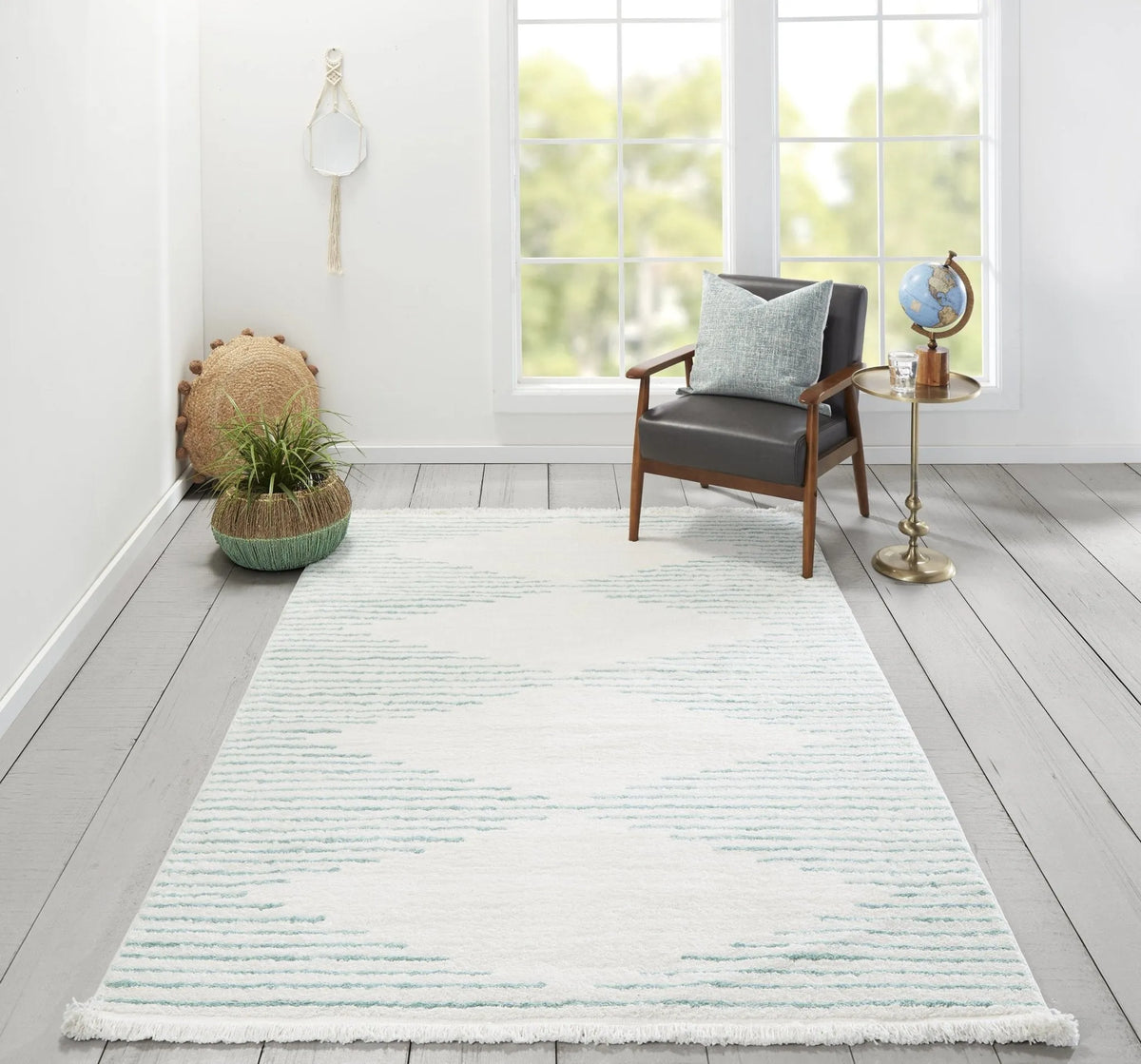 Ferris By Novogratz Frr-1 Oli Aqua Rugs - Rug & Home