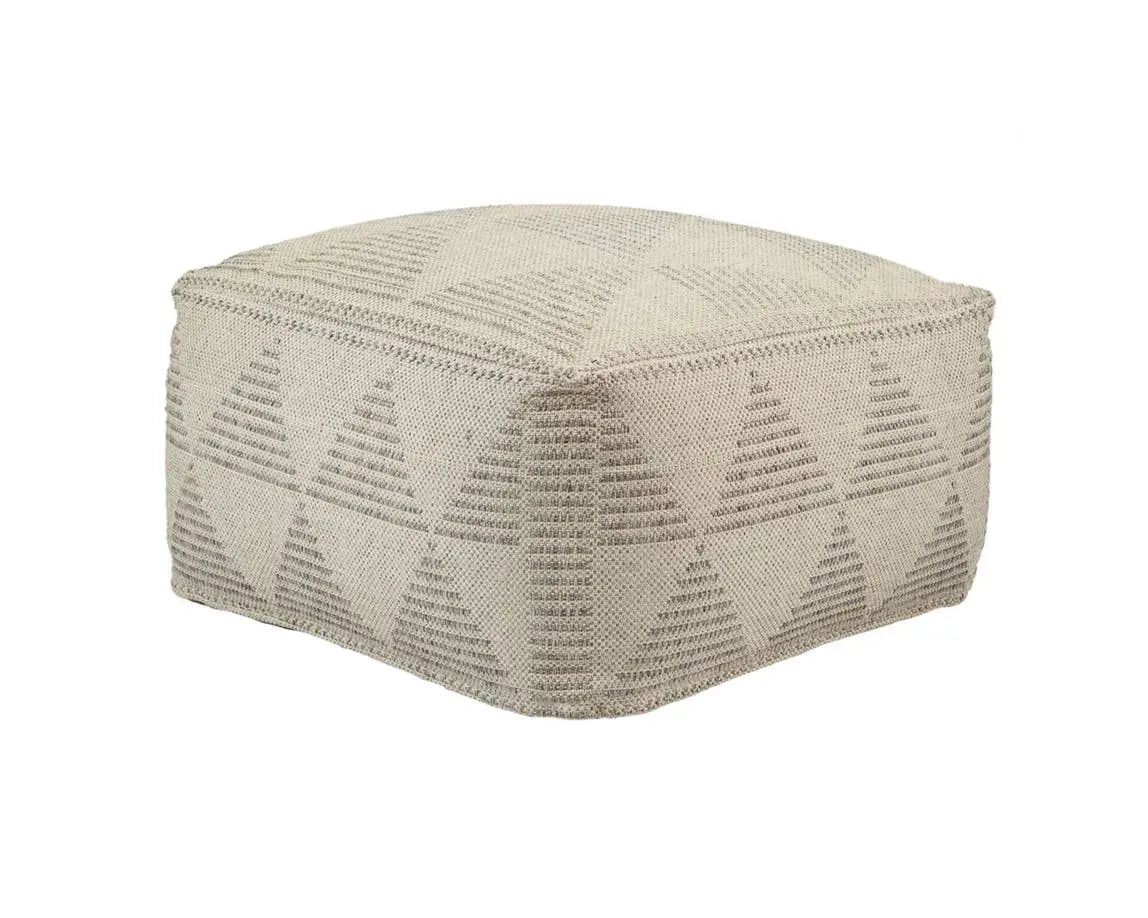 Fika FIK01 Grey/Cream Pouf