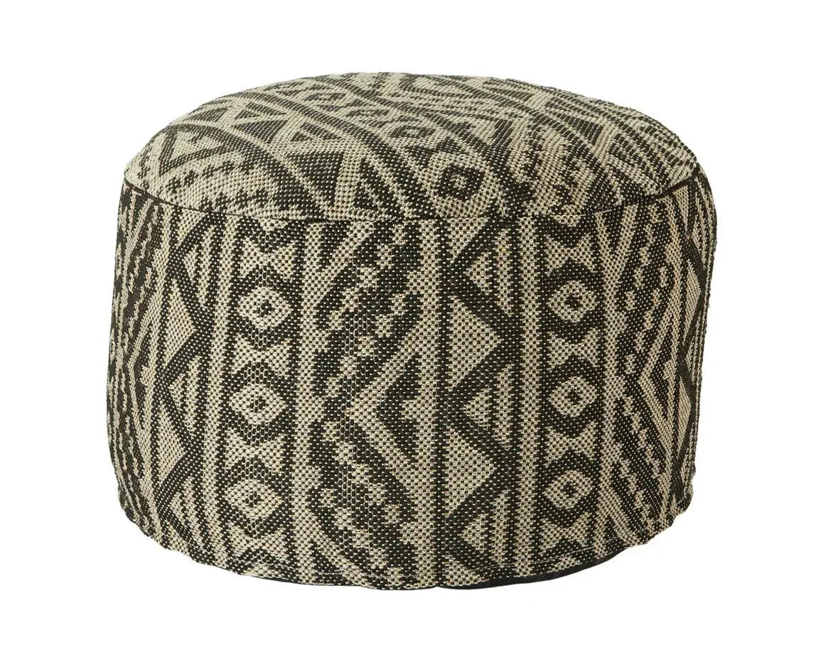 Fika FIK03 Black/Light Taupe Pouf