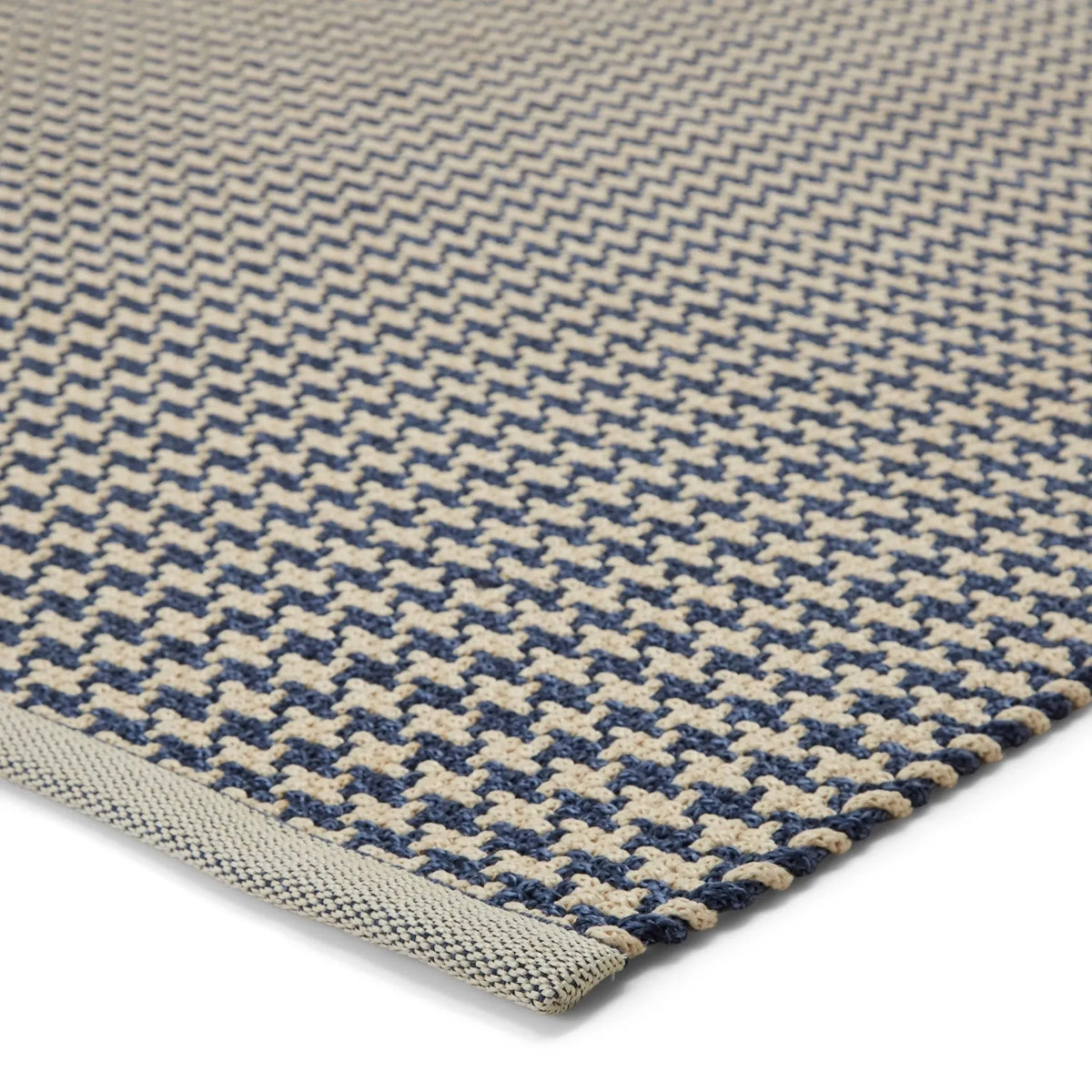 Finlay Fnl01 Houndz Dark Blue/Cream Rug