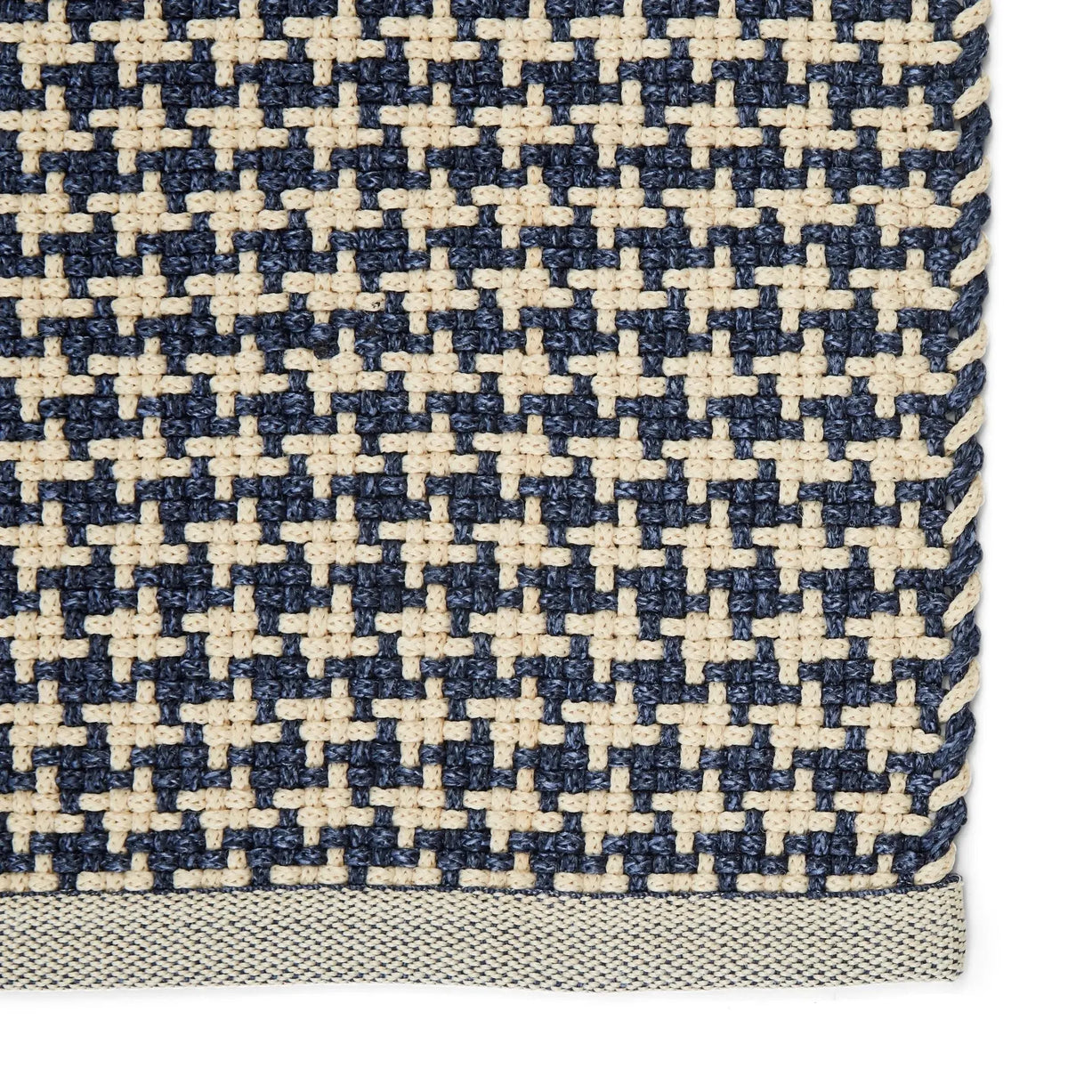 Finlay Fnl01 Houndz Dark Blue/Cream Rug
