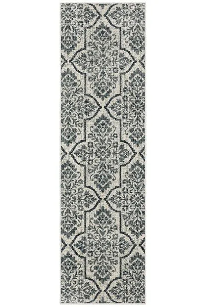 Fiona 4929A Ivory/Blue Rug - Rug & Home