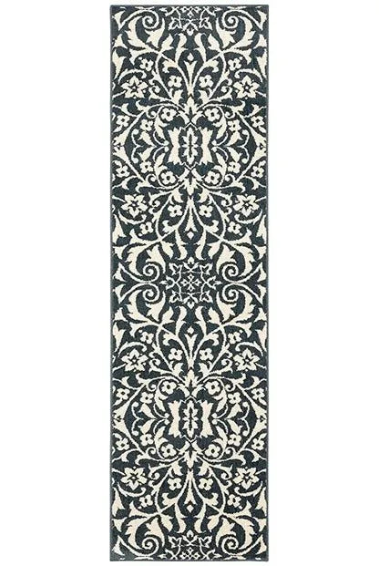 Fiona 5501B Blue/Ivory Rug - Rug & Home