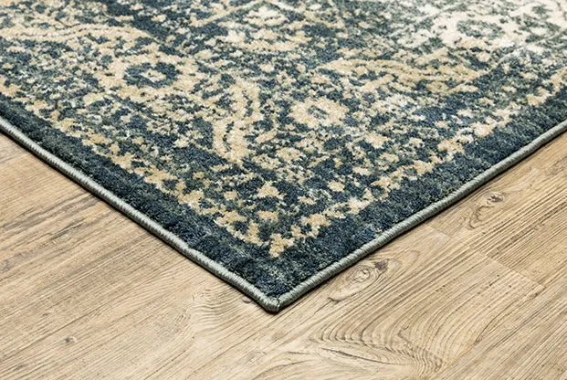 Fiona 5560A Blue/Beige Rug - Rug & Home