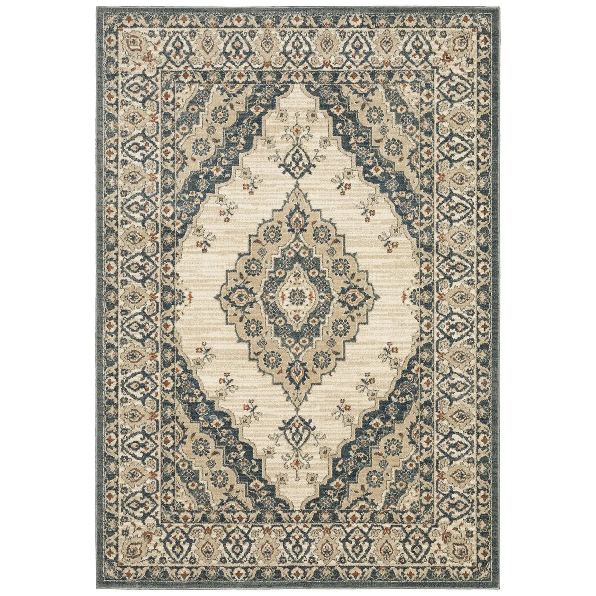 Fiona 8020W Beige/Blue Rug