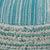 Flat Weave Lr34024 Aqua/White Pouf - Rug & Home
