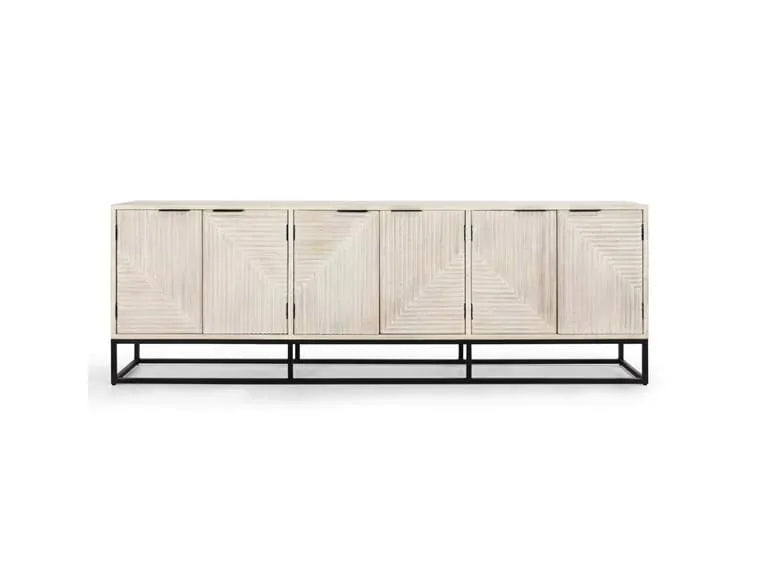 Flint 6Dr Sideboard White Wash