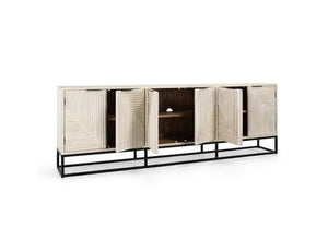 Flint 6Dr Sideboard White Wash - Rug & Home