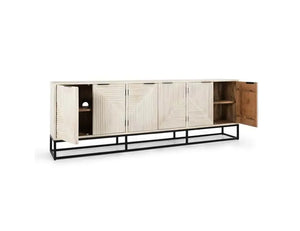 Flint 6Dr Sideboard White Wash - Rug & Home