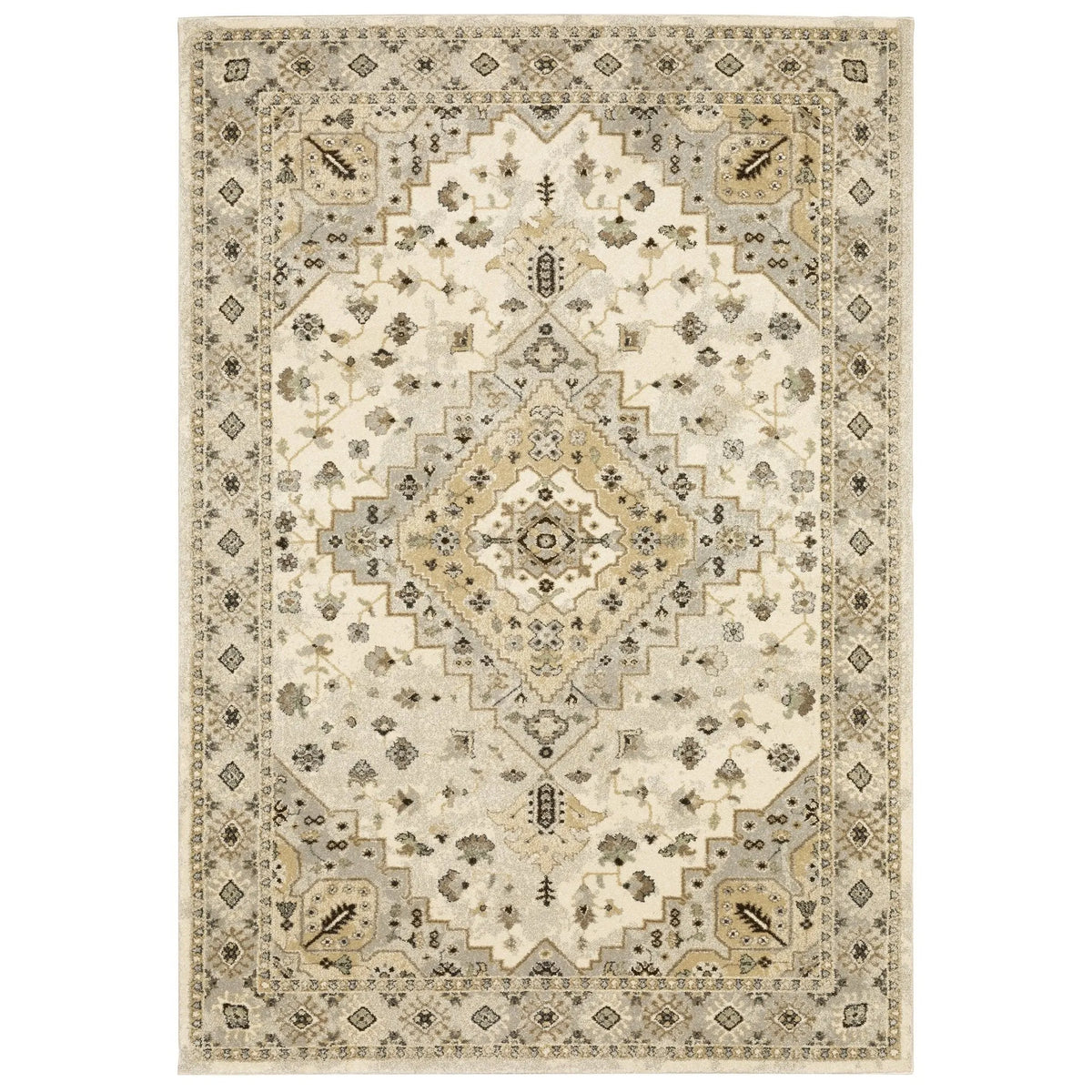 Florence 4332X Beige/Grey Rug - Rug & Home