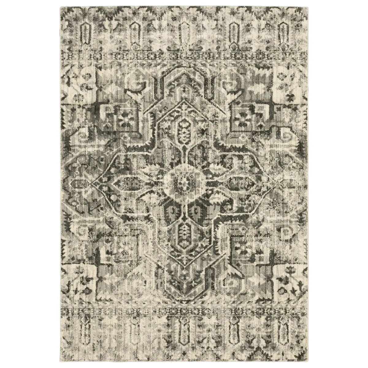 Florence 4333W Charcoal/Ivory Rug
