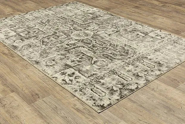 Florence 4333W Charcoal/Ivory Rug
