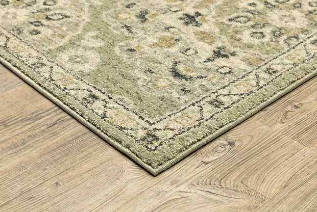 Florence 4334E Green/Ivory Rug - Rug & Home