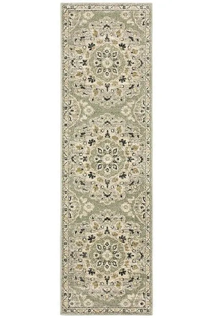 Florence 4334E Green/Ivory Rug - Rug & Home