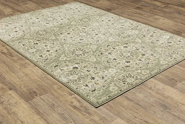 Florence 4334E Green/Ivory Rug - Rug & Home