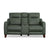 Forte Power Reclining Loveseat with Console and Power Headrests - Rug & Home