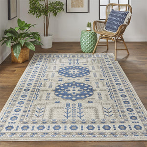 Foster 3754F Blue/Gray Rug - Rug & Home