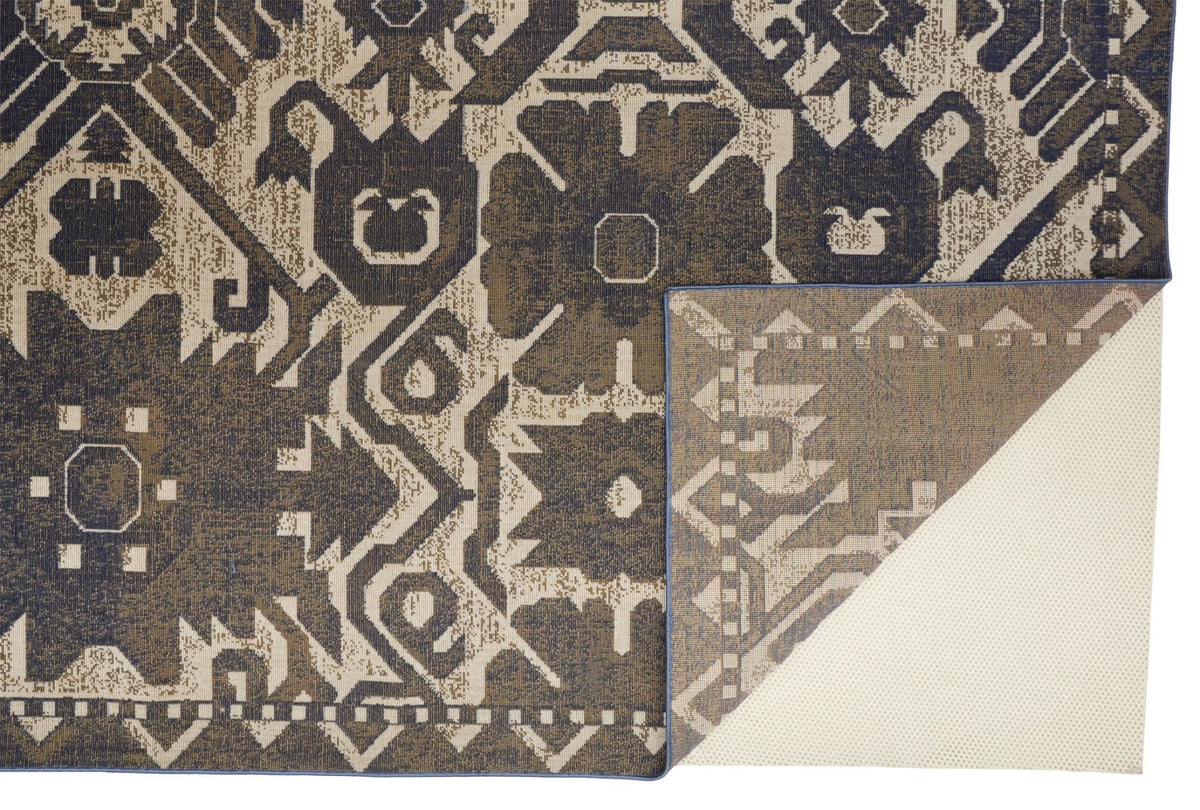 Foster 3758F Beige/Blue Rug - Rug & Home